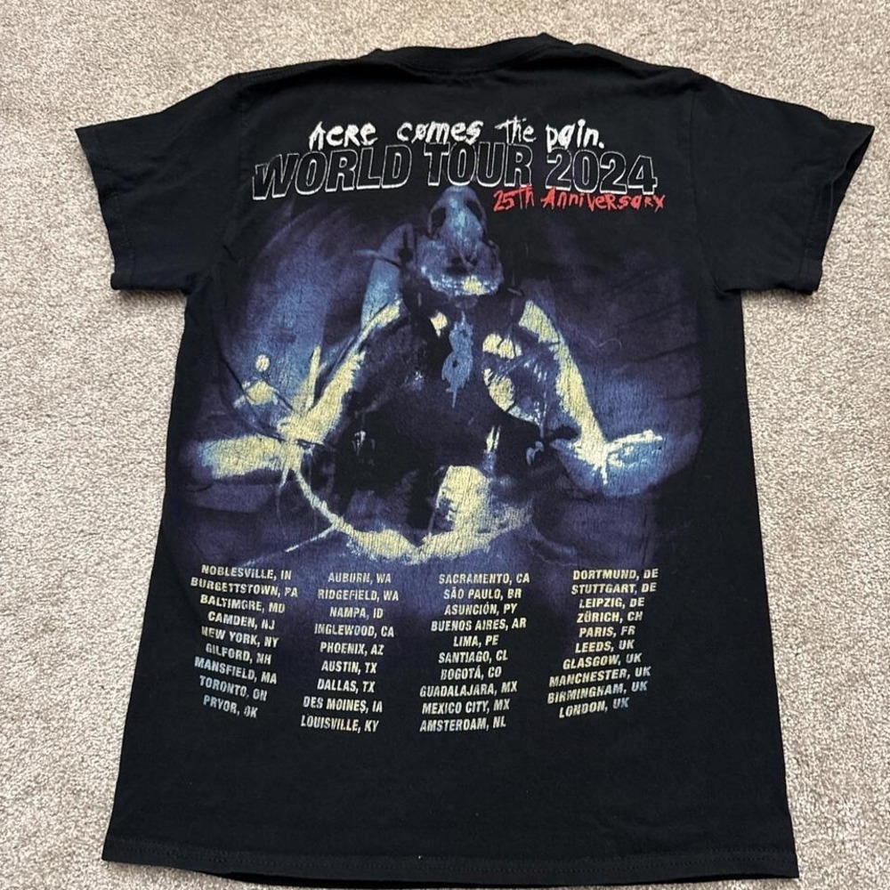 Slipknot 25th Anniversary World Tour T-Shirt Band Tee Metal Concert Merch